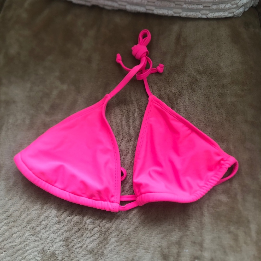 Joe Boxer Hot Pink Triangle Bikini Top